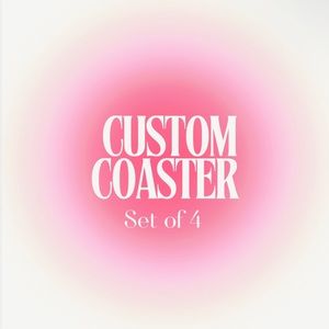 Handmade crochet coasters! Set of 4!